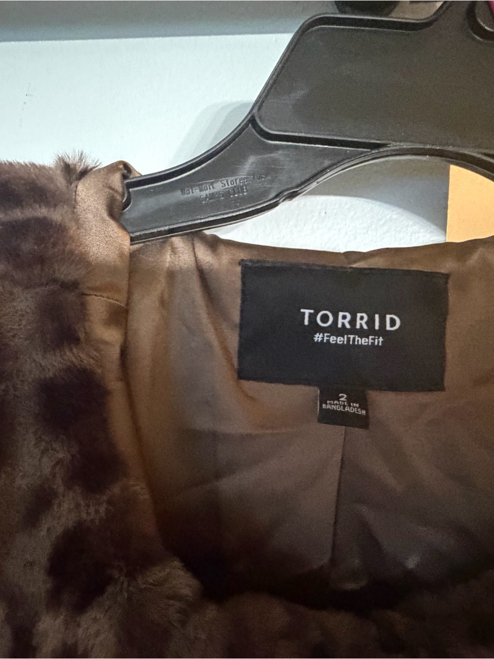torrid Brown Faux Fur Teddy Jacket